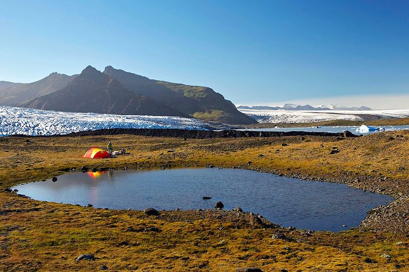 Bivouac près du glacier de Jökulsárlón - Austurland - Islande