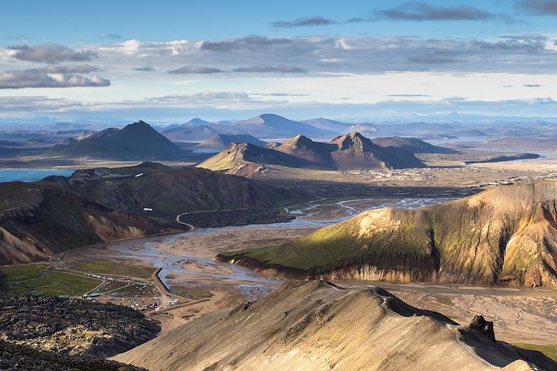 Vue depuis le volcan Bláhnúkur - Sudurland - Islande