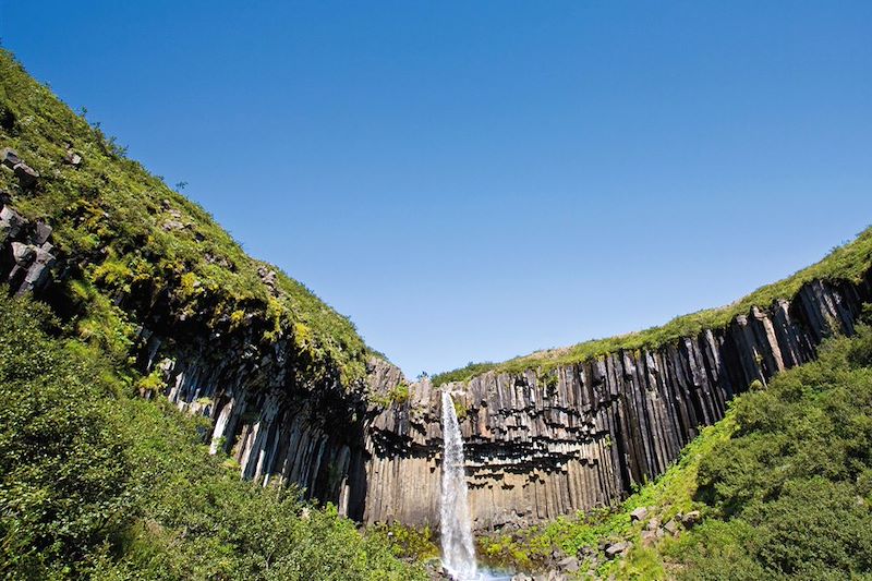 Cascade de Svartifoss - Parc national de Skaftafell - Islande