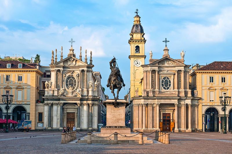 Piazza San Carlo à Turin - Piémont - Italie