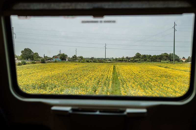 Voyage en train dans la région de Florence - Italie