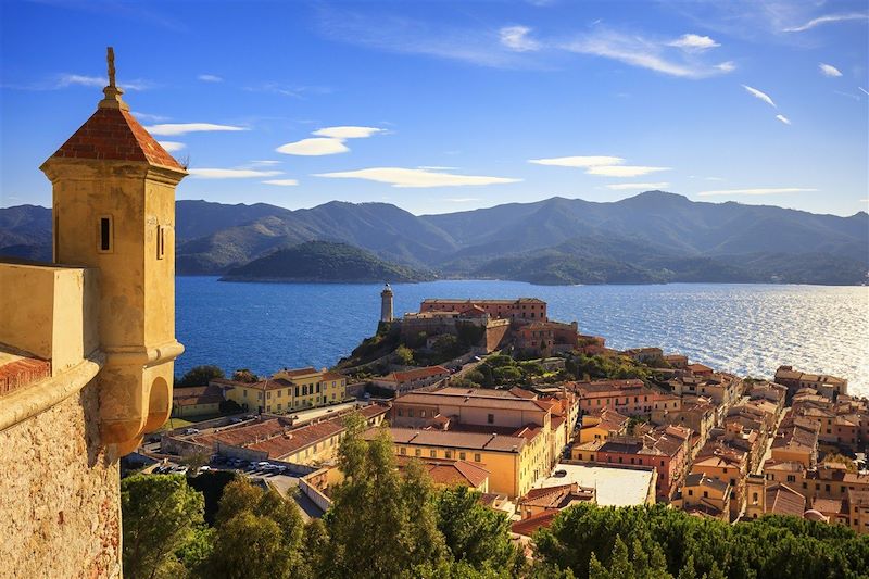 Portoferraio vue du fort Stella - Ile d'Elbe - Toscane - Voyage en Italie