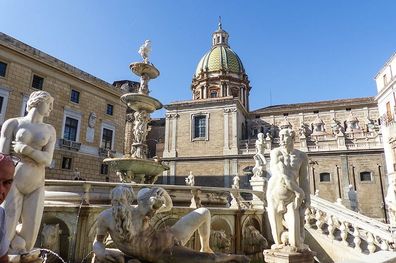 La piazza Pretoria - Palerme - Sicile - Italie