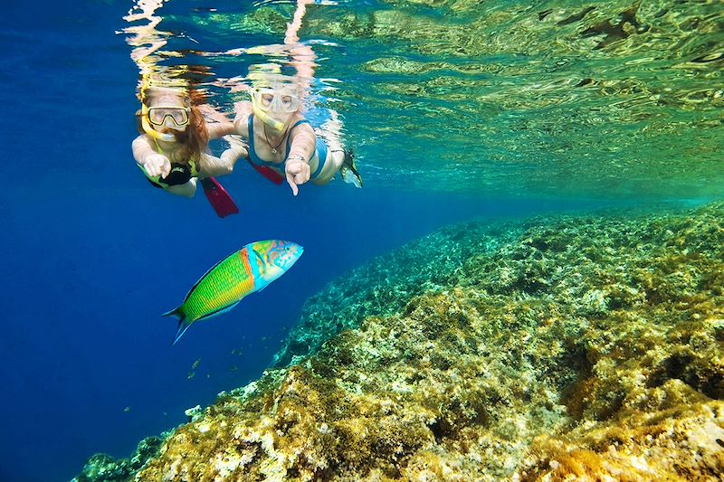 Snorkeling en famille - Mer Méditerranée