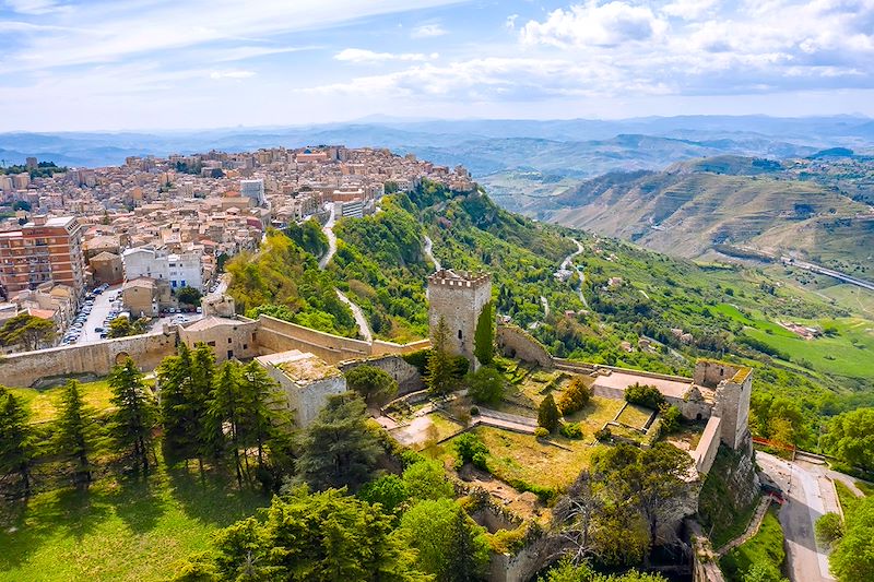 Château de Lombardie à Enna - Sicile - Italie