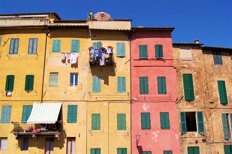 Façades de Sienne - Italie