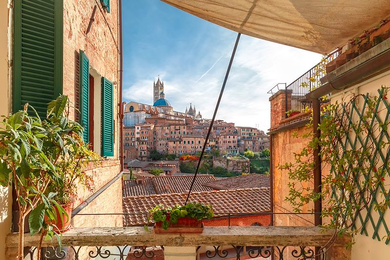 Vue sur la Cathédrale de Sienne - Toscane - italie