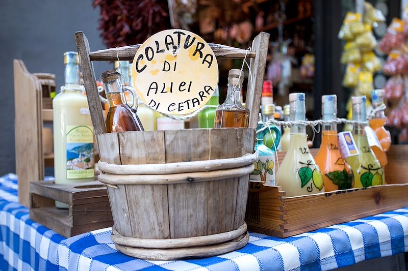 Produits locaux sur la Côte Amalfitaine - Campanie - Italie