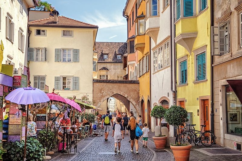 Rue Dr. Josef Streiter à Bolzano - Tyrol du Sud - Italie