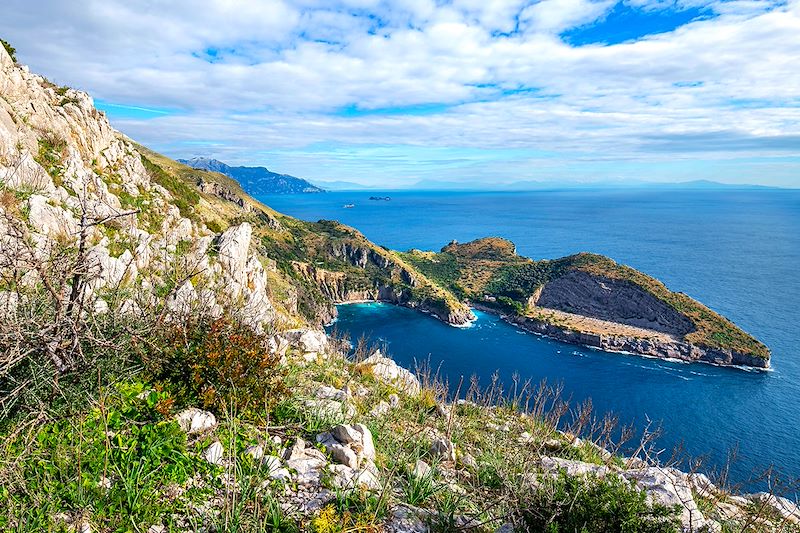 Baie de Ieranto, entre Monte San Costanzo et Punta Campanella - Campanie - Italie