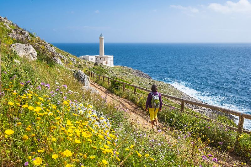 Randonnée vers le phare de la Punta Palascìa - Pouilles - Italie