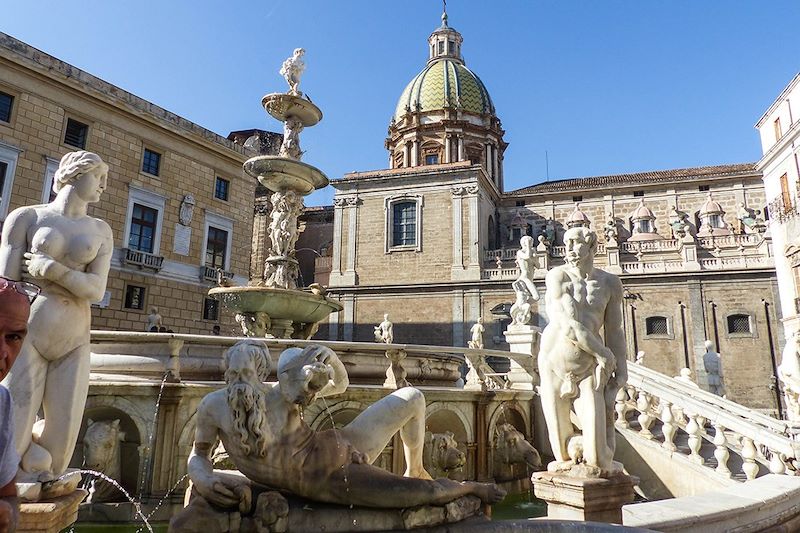 La piazza Pretoria - Palerme - Sicile - Italie