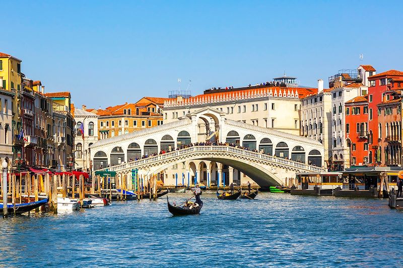 Pont de Rialto - Grand Canal de Venise - Italie