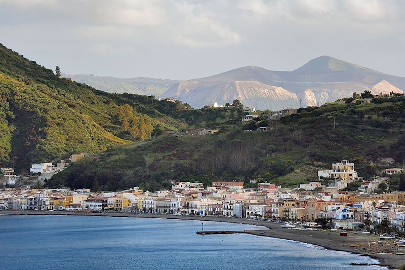 La ville de Canneto - Île de Lipari - Italie