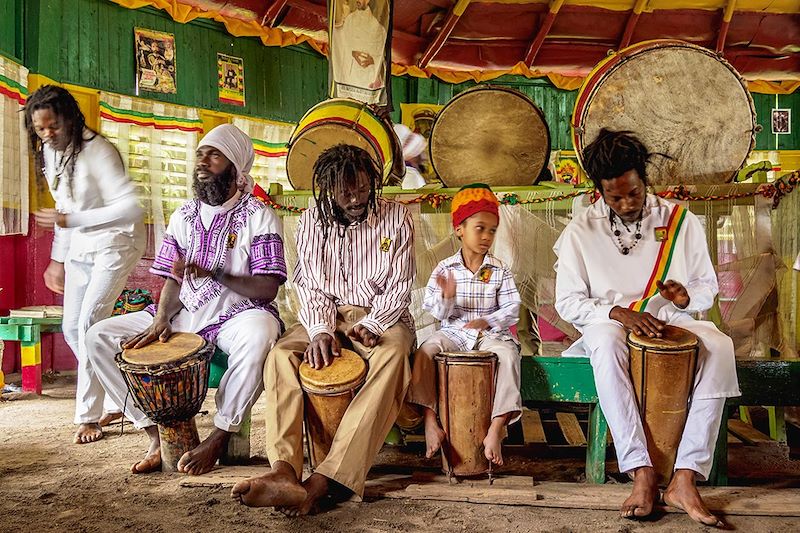 Communauté rastafarienne dans les Blue Mountains - Jamaïque