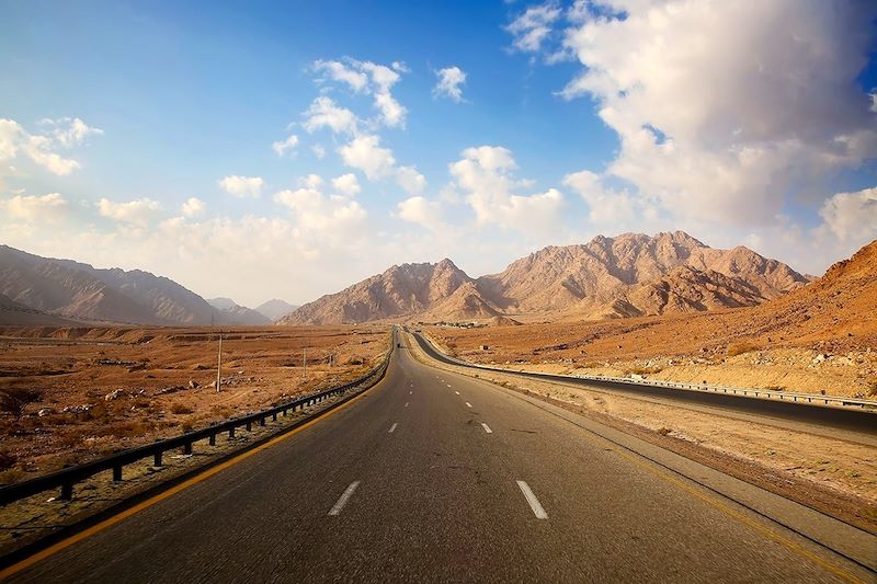 Route du Roi entre Aqaba et Pétra - Jordanie