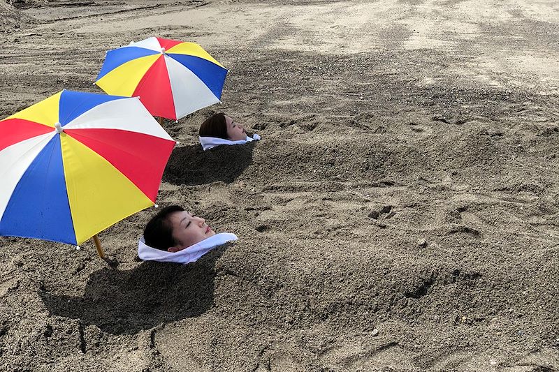 Bains de sable chaud naturels d'Ibusuki - Kyushu - Japon