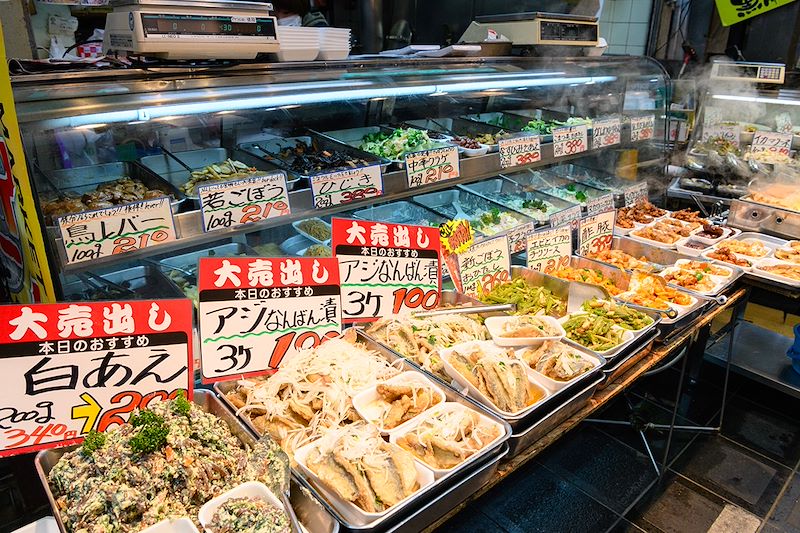 Marché de Kuromon à Osaka - Région du Kansai - Japon