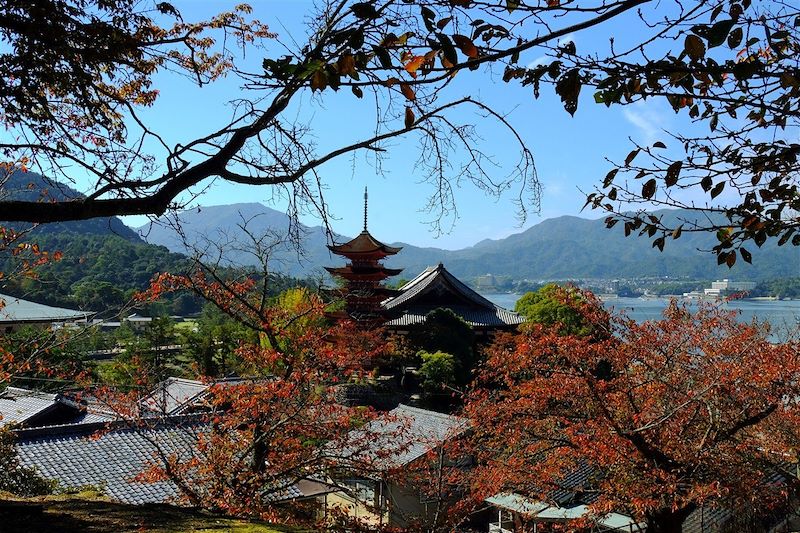 Île de Miyashima ou Île d'Itsukushima - Baie de Hiroshima - Région de Chugoku - Japon