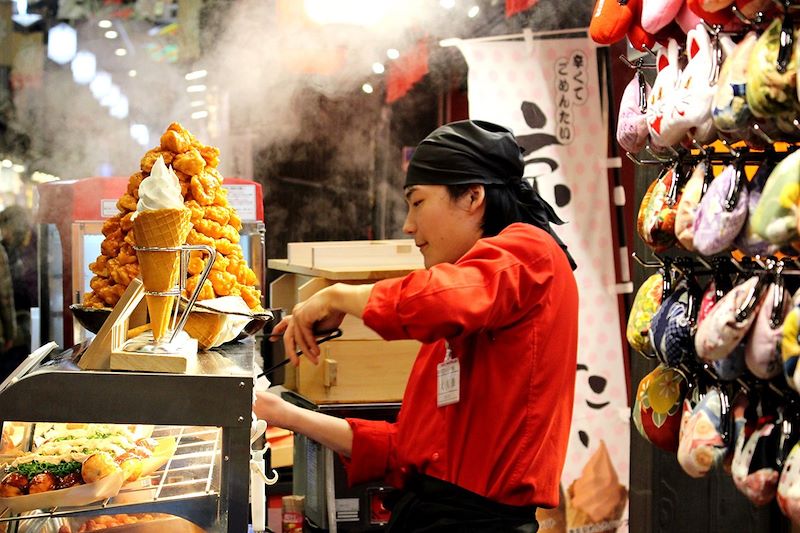 Stand du marché de Nishiki - Kyoto - Japon