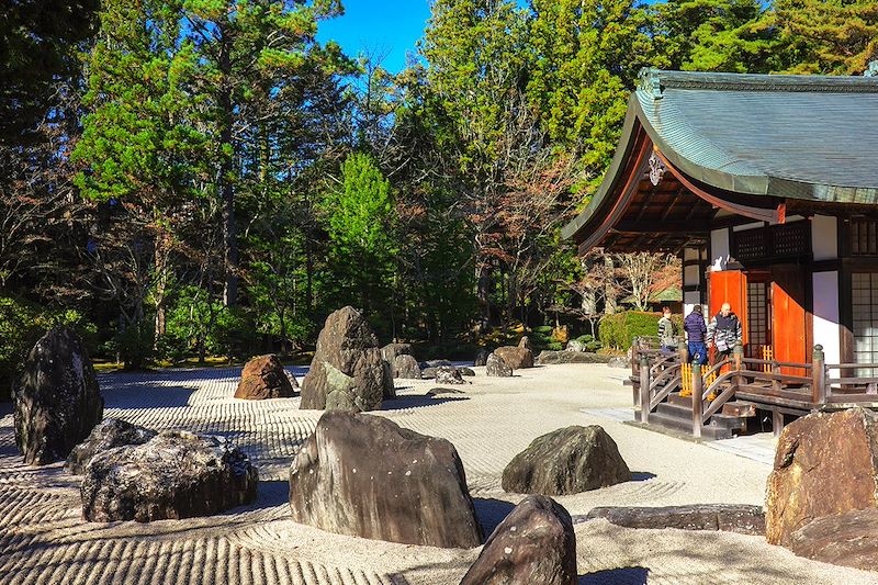 Jardin de pierre du Kongobu-ji à Koyasan - Péninsulte de Kii - Japon