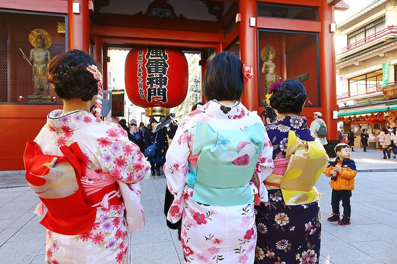 Kaminarimon du temple Senso-ji - Taito - Tokyo - Japon