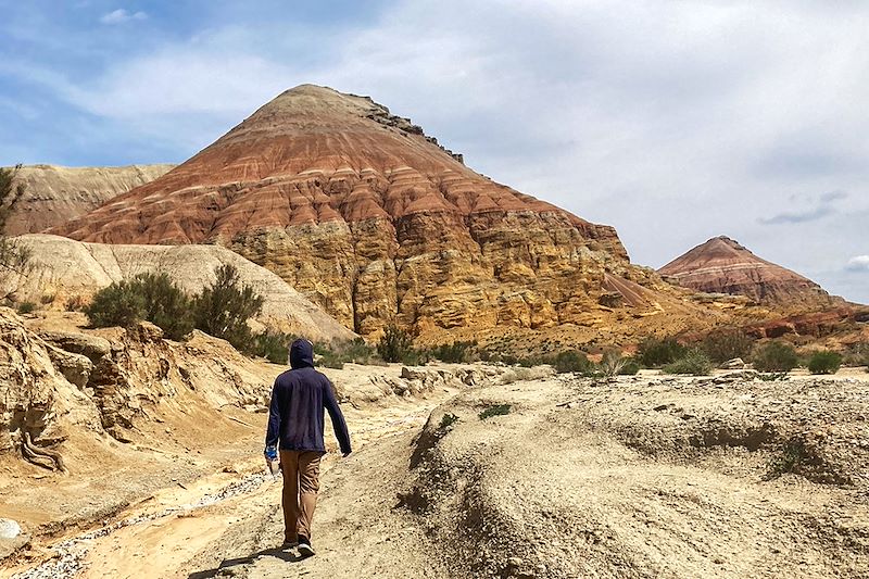 Montagne d'Aktau au Parc national Altyn-Emel - Oblys d'Almaty - Kazakhstan