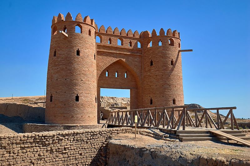 Citadelle de la ville détruitre d'Otrar - Kazakhstan