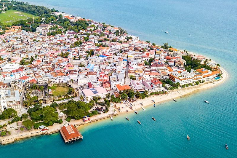 Vue aérienne de Stone Town - Zanzibar - Tanzanie