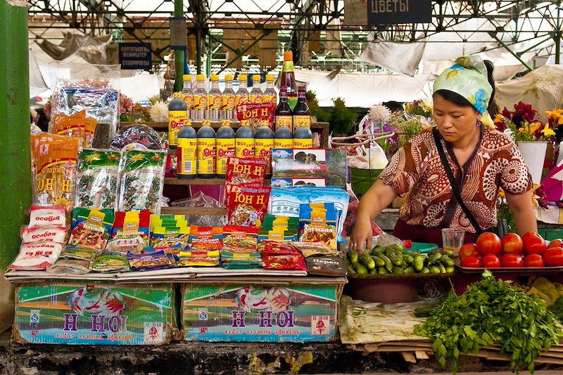 Marché de Bishkek - Kirghizistan