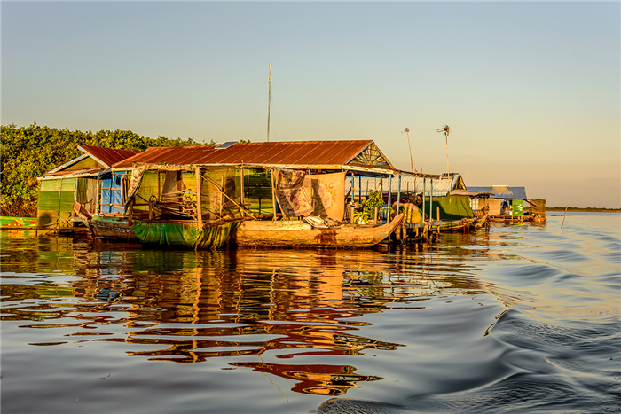 Village flottant de Kampong Khleang - Cambodge