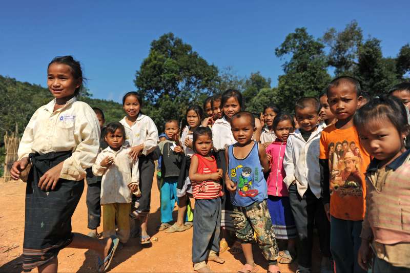 Enfants dans la région de Phong saly - Laos