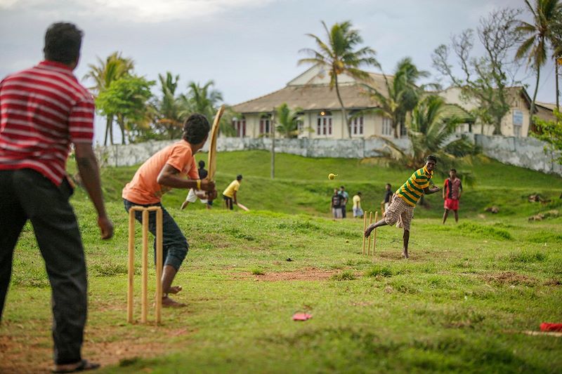 Joueurs de cricket - Galle - Sri Lanka 