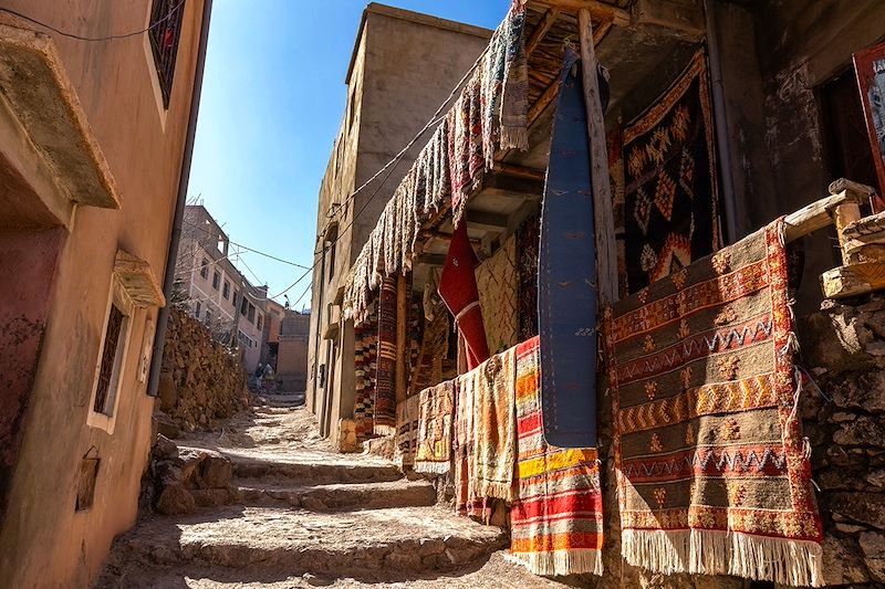 Village dans la Vallée d'Imlil - Parc national de Toubkal - Maroc