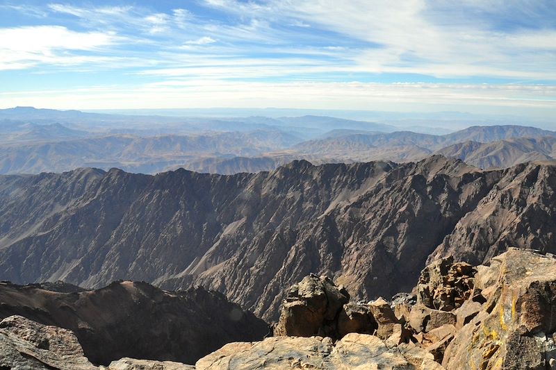 Au sommet du Toubkal - Haut Atlas - Maroc