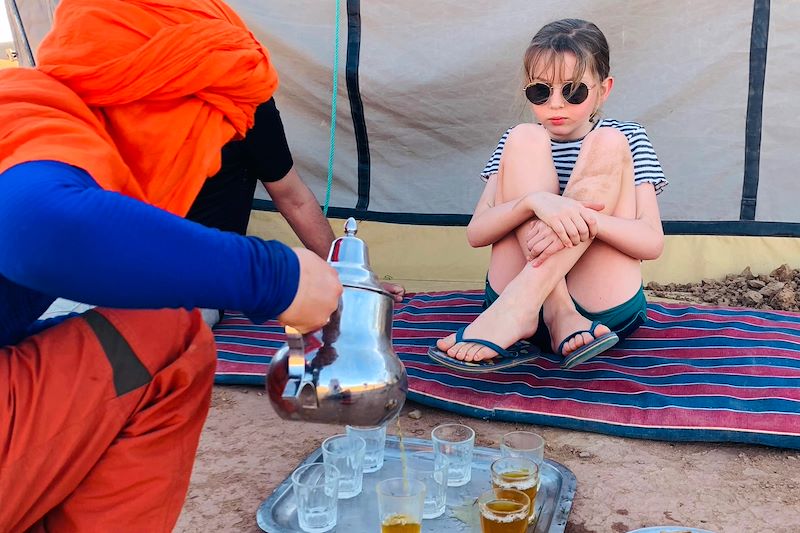 Bivouac dans le Sahara - Maroc
