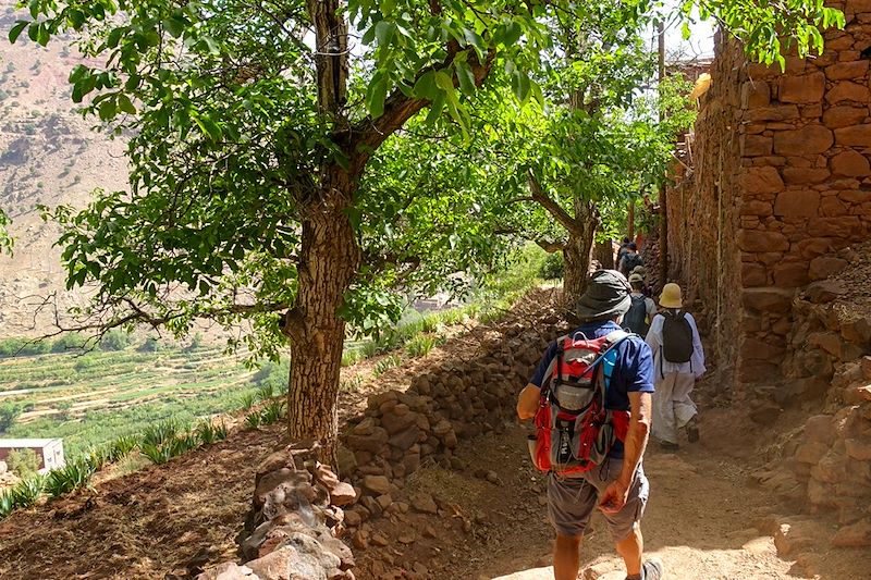 Village dans la région d'Oukaidem - Haut Atlas - Maroc