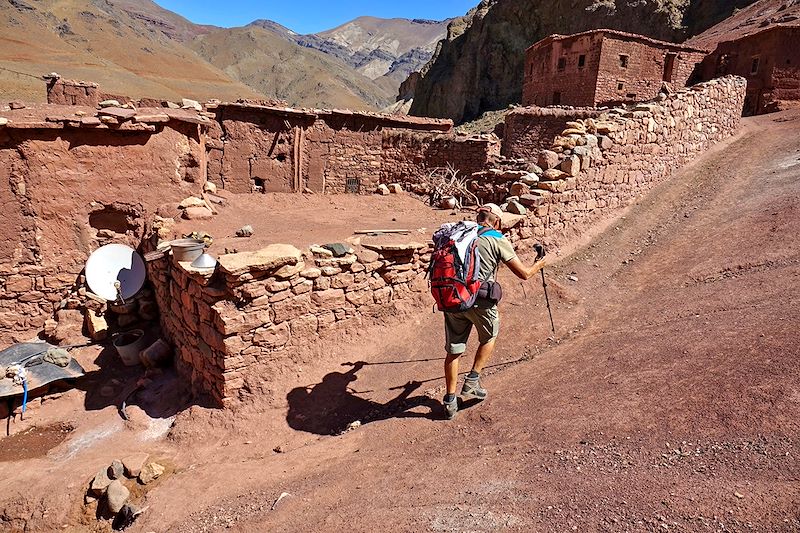 Randonnée à travers les villages de Tighza, de Telouet et de Tinzazmine - Maroc