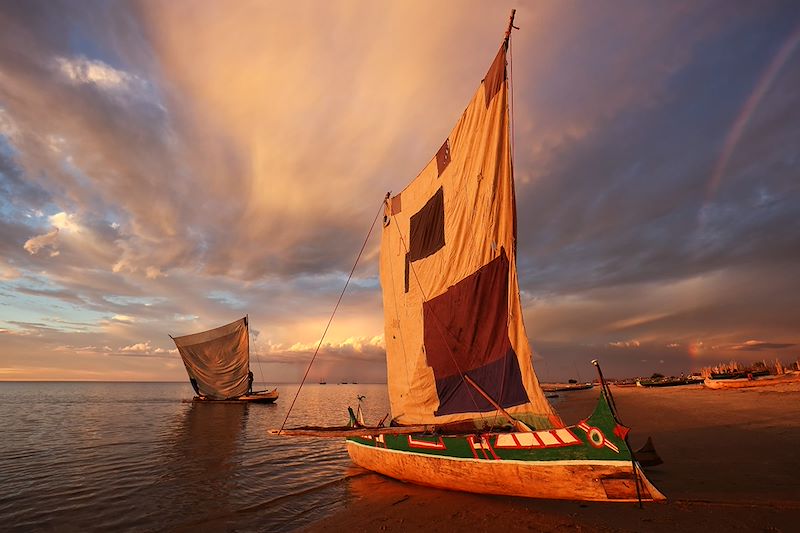 Boutre traditionnelle à Anakao - Atsimo-Andrefana - Madagascar