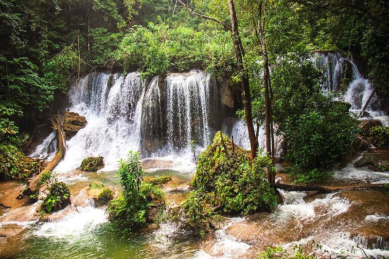 Cascades dans la jungle Lacandon - Chiapas - Mexique