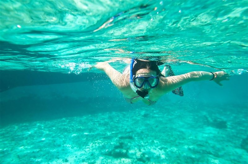 Snorkeling dans la mer des Caraïbes - Mexique