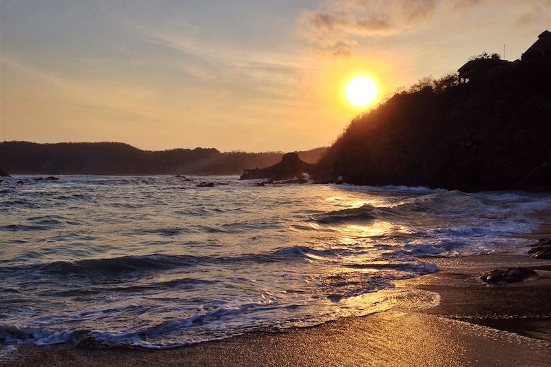 Coucher de soleil sur la plage - Mexique