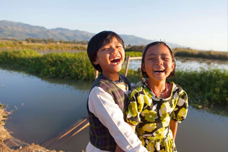 Enfants à Nyaungshwe - Birmanie