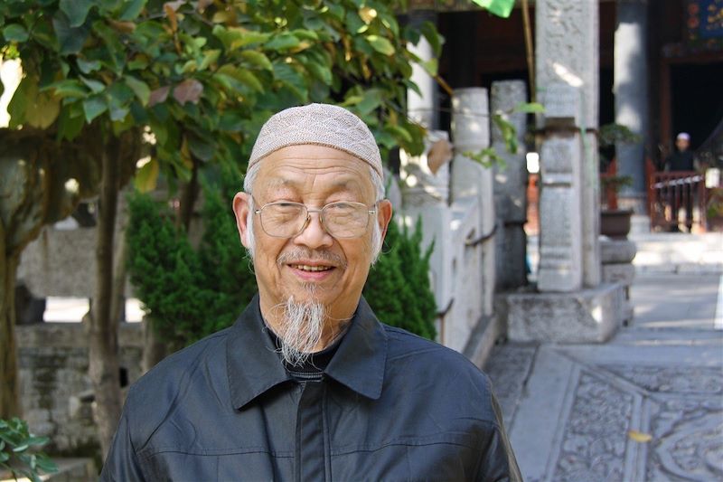 Portrait d'un homme à la mosquée de Xi'an - Province de Shaanxi - Chine