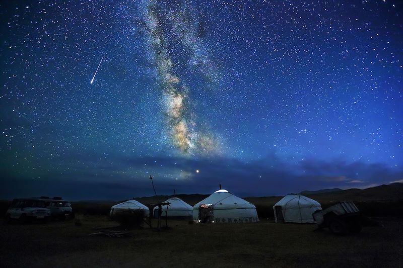 Nuit étoilée dans les steppes - Mongolie