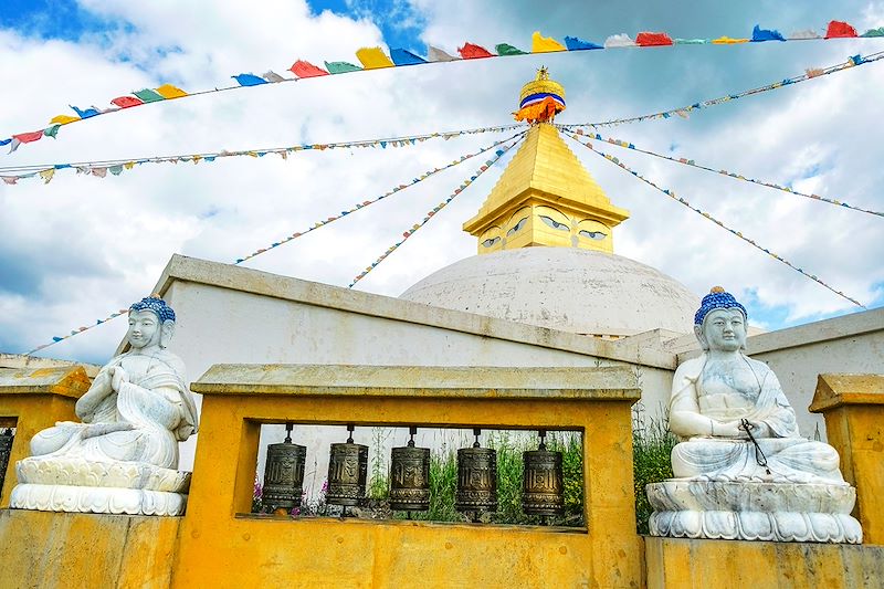 Stupa dans le monastère d'Amarbayasgalant - Province de Selenge - Mongolie