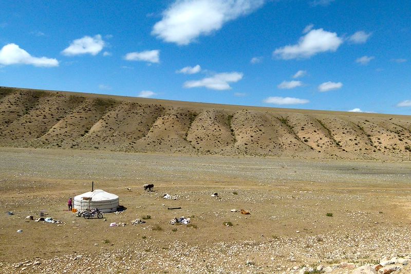 Au pieds du massif Jargalant Khairkhan Uul - Mongolie