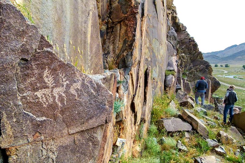 Pétroglyphe - Vallée de Khovd - Mongolie