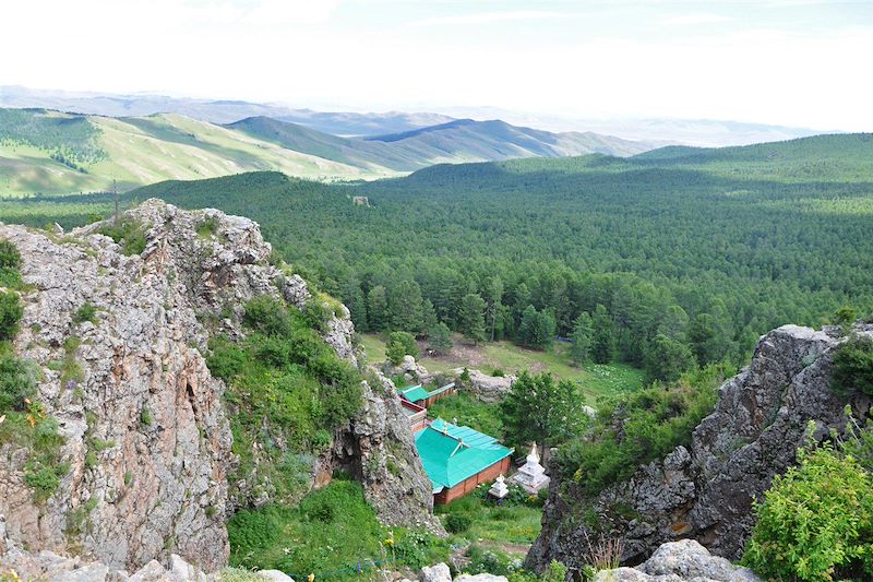 Monastère de Tövkhön - Bat-Ölzii - Vallée d'Orkhon - Province d'Övörkhangai - Mongolie