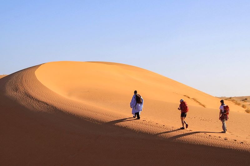 Randonnée dans les dunes de l'Amatlich - Mauritanie